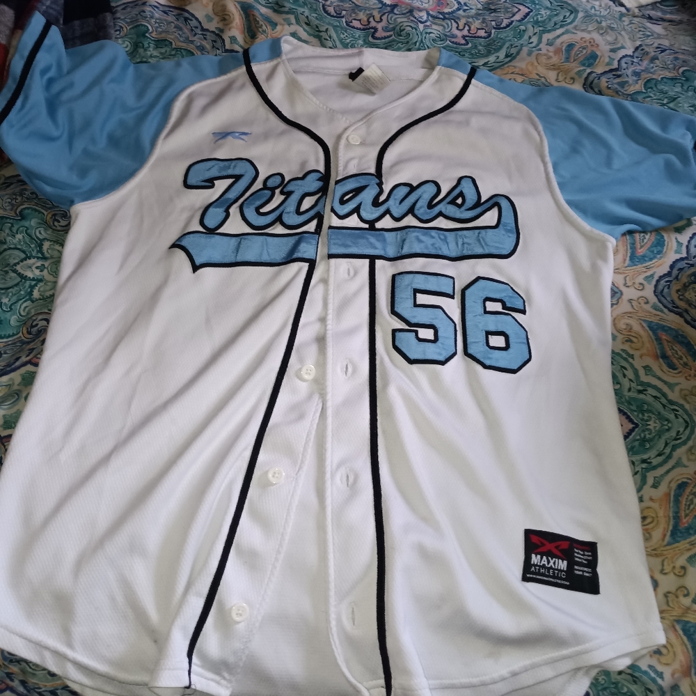 Titans baseball jersey number 56